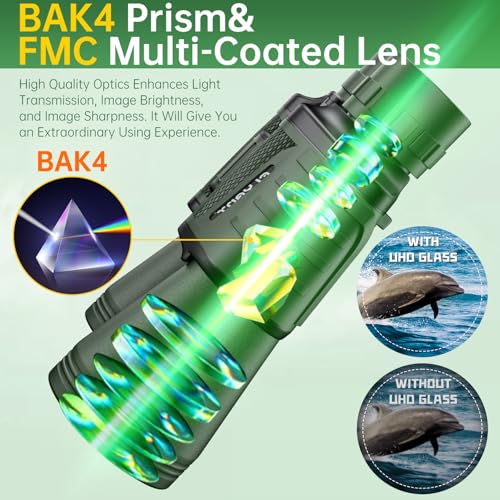 Image of 20x50 High Powered Binoculars for Adults, Waterproof Binoculars with Low Light Vision for Bird Watching Hunting Camping Travel Cruise Hiking Sports Stargazing, Gifts for Men Dad