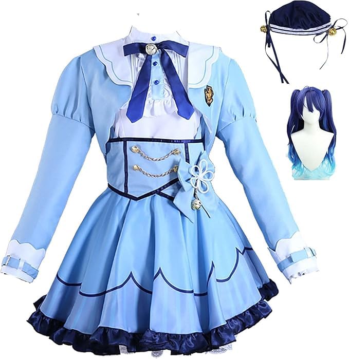 Amazon.co.jp: 天宮こころ コスプレ衣装+ウィッグ+帽子付き