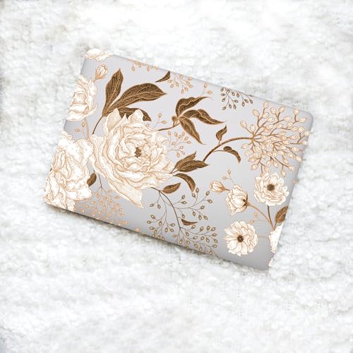 Carcasa Macbook Air 13 pulida acabado Flor Dorada de alta resistencia A2337 5
