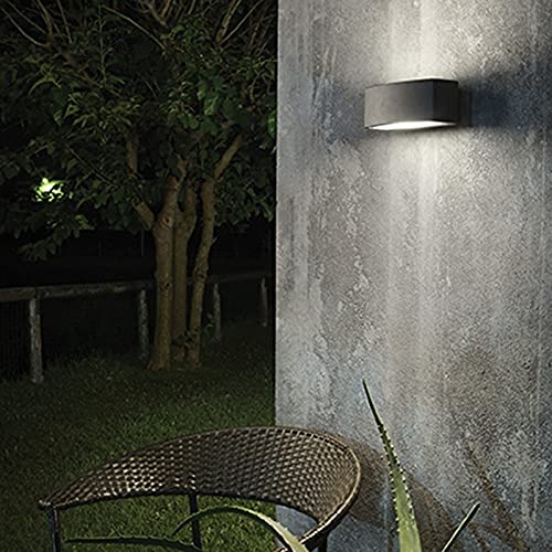 Ideal Lux Andromeda AP1 Applique Lampada da Parete LED E27 Esterno IP55 - Antracite