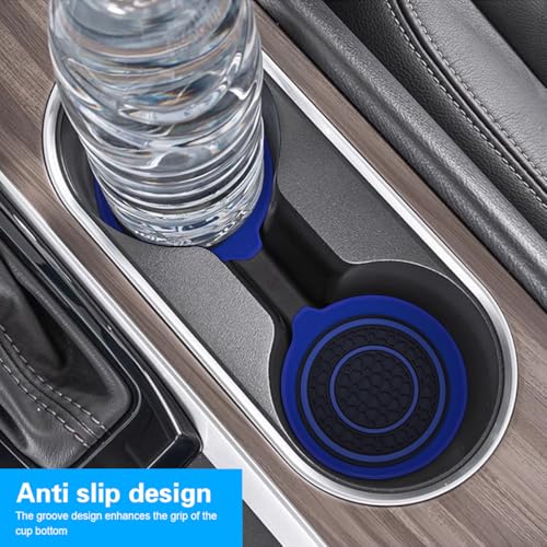 Mandark Portavasos de Coche Azul 2.75 Pulgadas Antideslizante miniatura 3