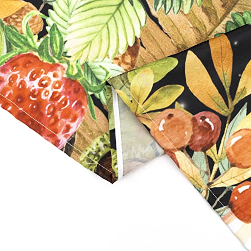 Meunear Mushroom Strawberry Shower Curtain Funny Frog Floral Butterfly Shower Curtain Botanical Plant Flowers Moon And Stars Aesthetic Shower Curtain For Bathroom Fabric Durable 12 Hooks 72X72Inches #TOP3