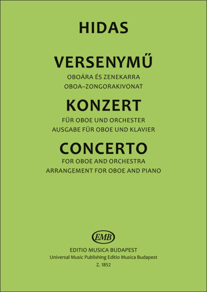 Konzert für Oboe und Orchester livre musique hautbois pour pupitre