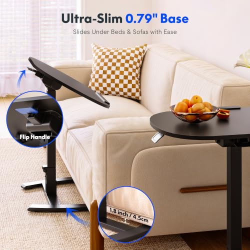 Image of FLEXISPOT Mobile Gas Spring Lift Standing Desk 90 Tilting,Double Folding