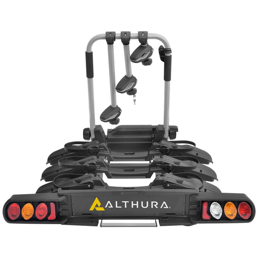 Portabici G.Traino ripiegabile BLUR 3b per 3 bici, Carico max 60kg, Compatibile con Automobile