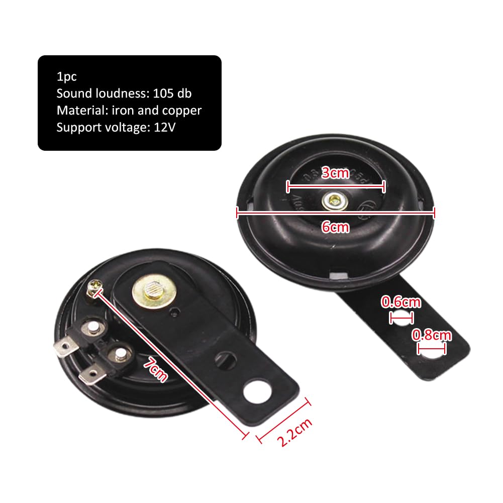 Clacson Auto E Moto 12V Universale - Tromba Potente Per Veicoli, Scooter E ATV - Foto 4