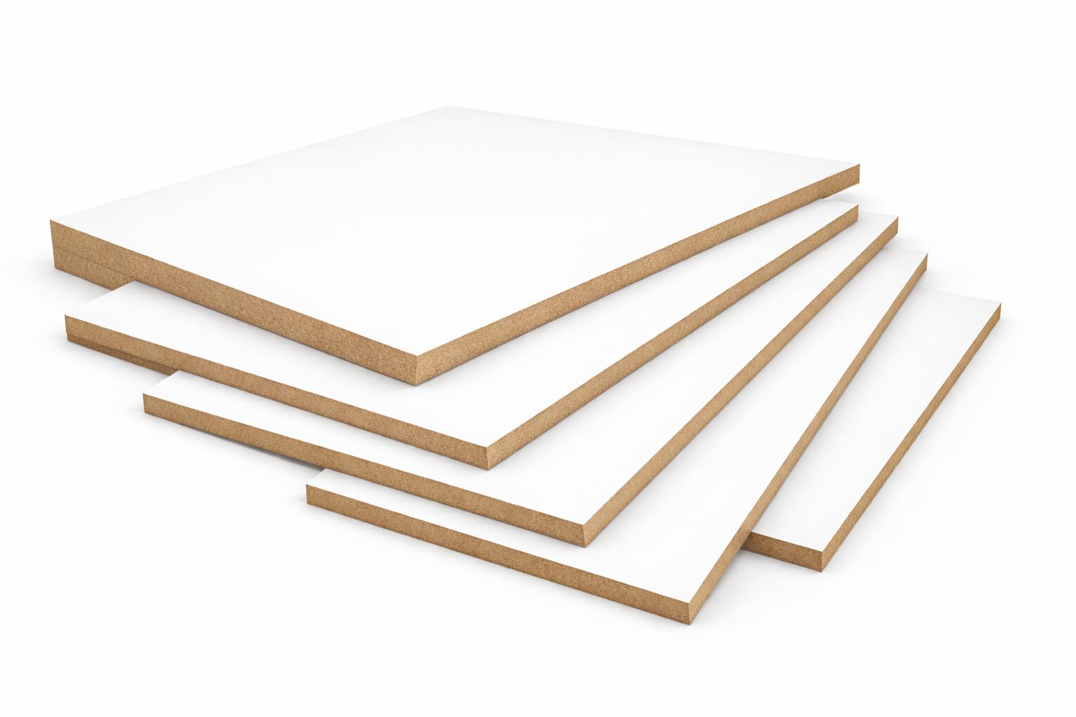 Tableros MDF blancos con Corte a Medida – Paneles de Fibra de Madera DM 3/6/10 mm de grosor – Desde Piezas Pequeñas hasta Formatos Grandes para Carpintería, Decoración y Bricolaje (3mm, 50x40cm)