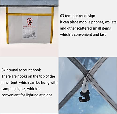 Carpa automática para camping 3 personas ultraligera miniatura 6