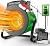 AgiiMan Greenhouse Heater with Adjustable Thermostat,1500W patio heater, 3S Fast Heating, Overheat Protection, Outdoor space heaters for patio electric, Grow Tent, Greenhouse Fan, Flower House, Garage