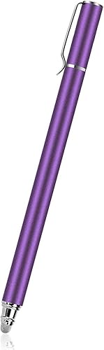 Miniatura 2 de Lápiz capacitivo morado con punta de fibra de aluminio ligero compatible con Motorola Moto G Power (2022) - Moto G Pure - Moto G Stylus - Moto G