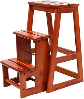 Taburete plegable ligero portátil multiusos para el hogar, oficina, cocina, color marrón