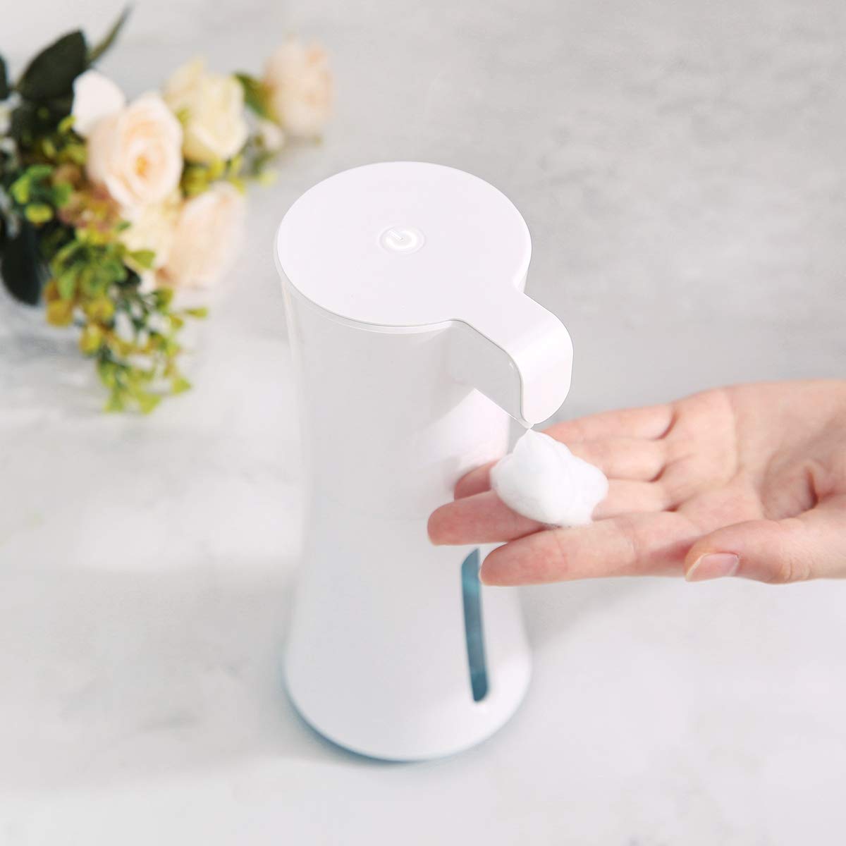 Pompa di Erogazione del Sapone della Cucina del Bagno Dispenser del Sapone della Schiuma del Sensore Infrarosso Dell'erogatore del Sapone della Schiuma Autoinduzione 450ml A