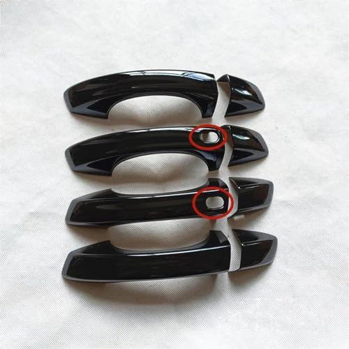 Cubierta de manija para Skoda Octavia 3 MK3 A7 RS 2014-2018 en plástico negro brillante 2