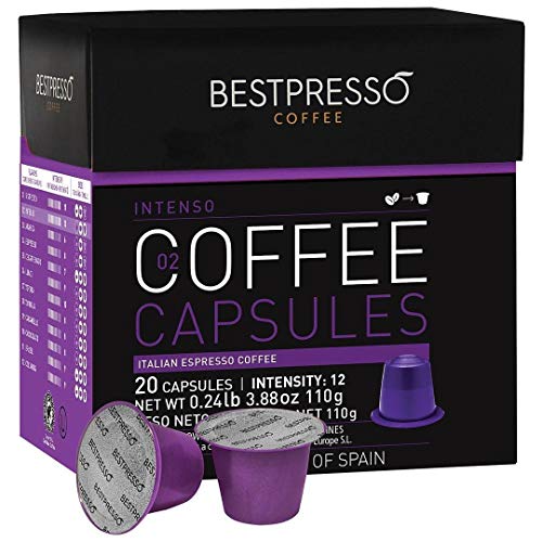 ChefWave-Espresso-Machine-Compatible-with-Nespresso-Capsules-Black-Bundle-with-20-Count-Intenso-Dark-Roast-Coffee-Capsules-and-Capsule-Holder-2-Items ChefWave Espresso Machine Compatible with Nespresso Capsules Black Bundle with 20 Count Intenso Dark Roast Coffee Capsules and Capsule Holder 2 Items