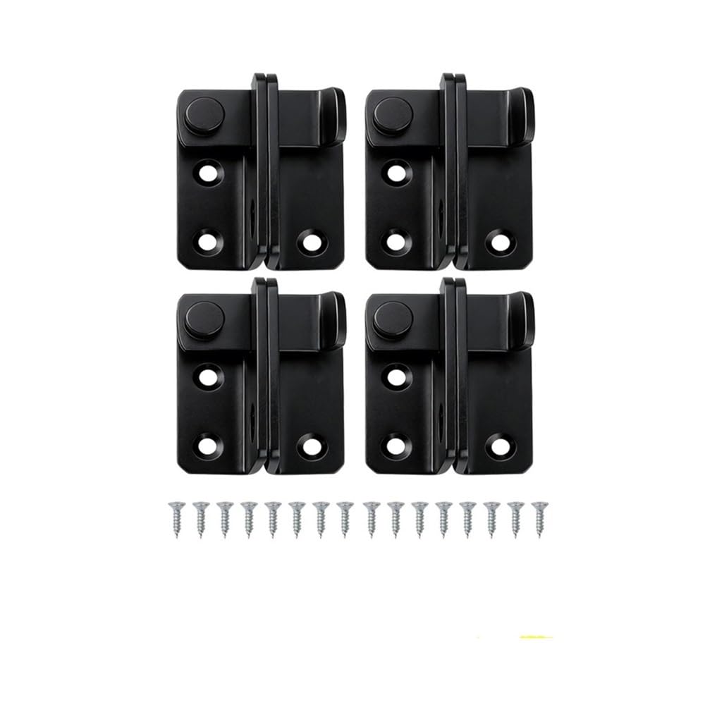 Pawuniscript 4Sets-(Black) 2Pcs 270° Cabinet Locking Hinges, Waterproof Rustproof(4Sets-(Black))