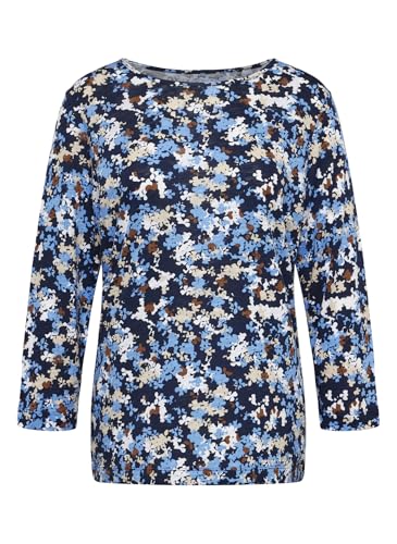 Rabe T-Shirt Gemustert in Hellblau für Damen