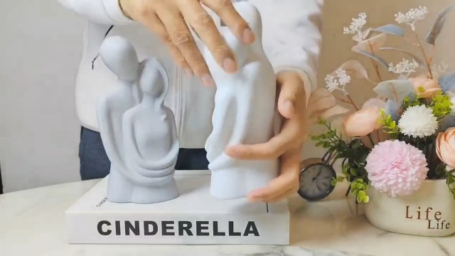 Esculturas de pareja para decoración moderna miniatura 6