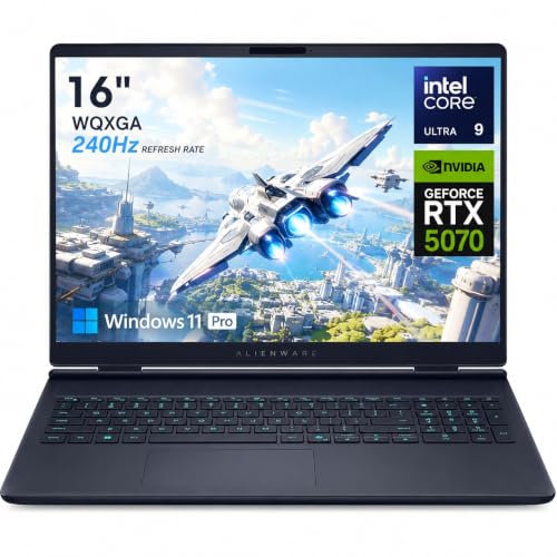 Image of Alienware 16X Aurora Gaming Laptop, Ultra 9, RTX 5070, 64GB RAM /2TB SSD