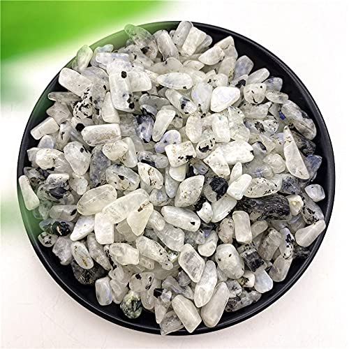 Roca de Grava de Cristal de Piedra Lunar Blanca Natural de 50g Adecuada for organizar jarrones Rellenos Acuario Jardines y Fuentes Grava decoración de la habitación