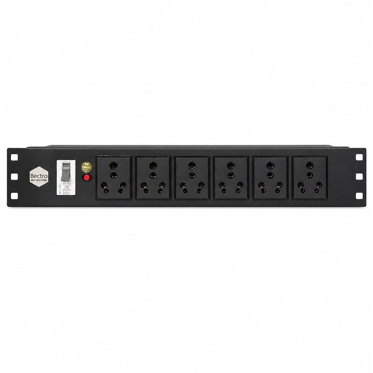 Bectro 5/15 Ampere Extension Board And Surge Protector | 6 Socket Networking & Server Rack With Power Cord -1.5 Mtr, Black-image-19