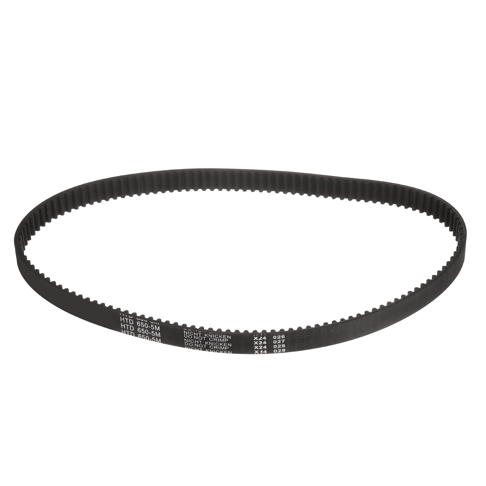 Photo 1 of uxcell HTD-5M Rubber Timing Belt 130 Teeth, 650mm Pitch Length x 15mm Width x 3.6mm Height, Closed Loop Pulley Timing Belt