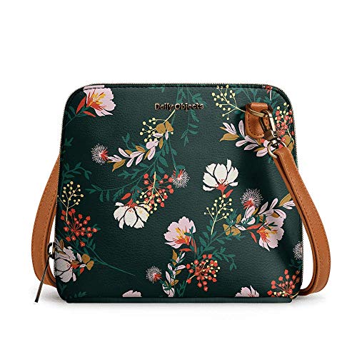 DailyObjects Trapeze Sling Crossbody Bag for Girls and Women | Made with Durable Vegan Leather Material | Carefully Handcrafted | Zip Closure | Adjustable and Detachable Straps | Multicolor
