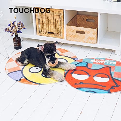 review Touchdog ® Cartoon Up-for-Crabs Monster Cat and Dog Mat - Rounded Dog Bed for Both Indoor and Outdoor use - Pet Mat Features Quick-Drying Technology Looks Fun and Decorative for Any Home