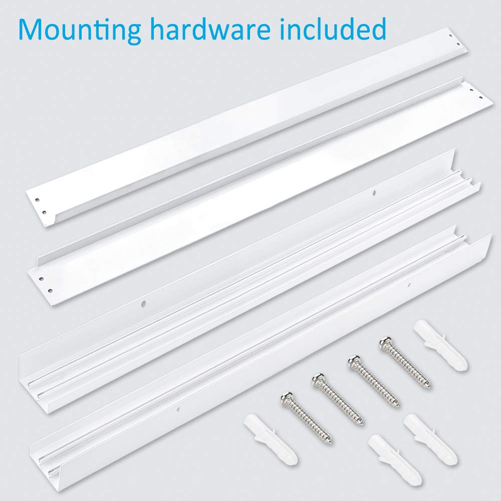 LEDMO 12 Pack 2FT×2FT Surface Mount Kit Aluminium Surface Mounting
