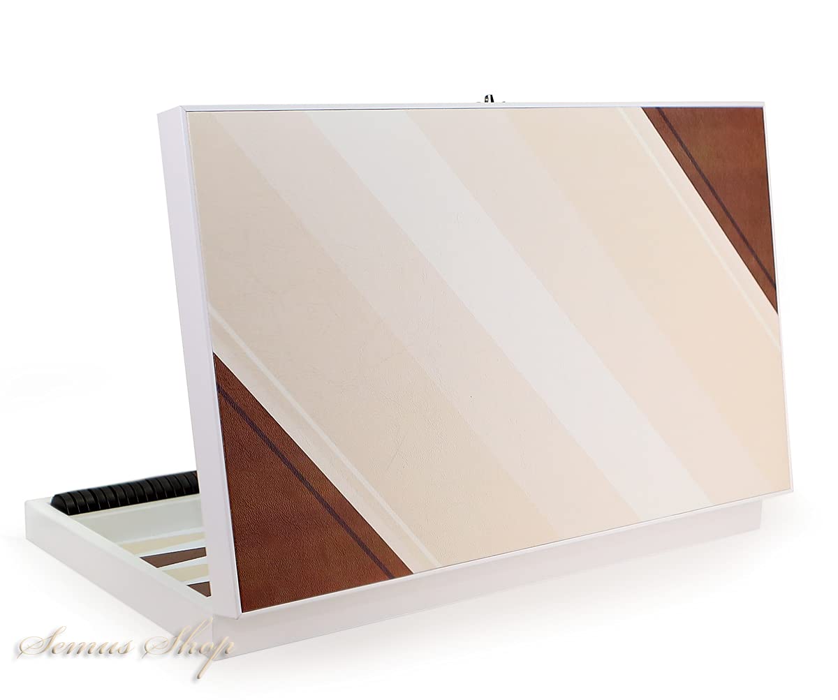 Luxus Designer Backgammon Tavla XXL Gesellschaftsspiele Trend Brown