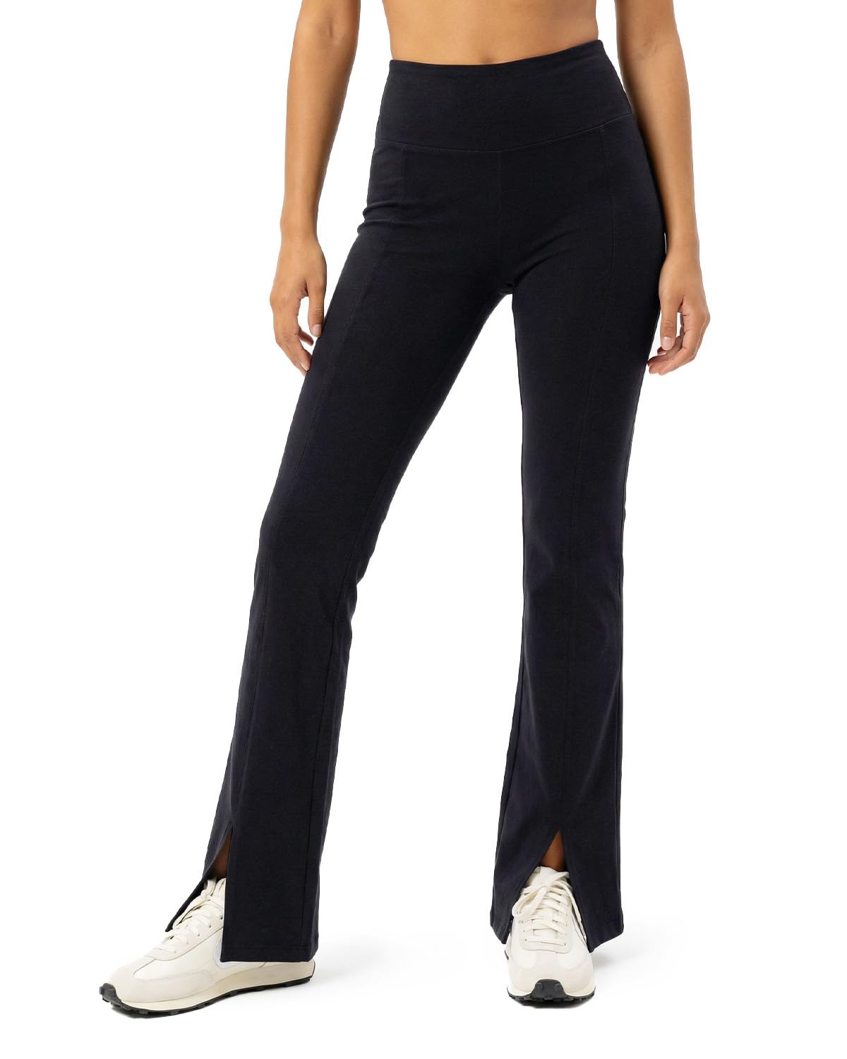 Zylioo Leggings Extra Lang Baumwolle Hose Yogahose Damen,Tall Flared Sportleggings Mit Tasche Für Gym Alltag Arbeit