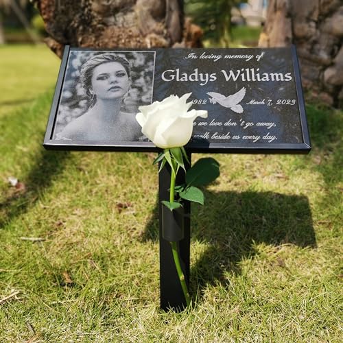 Headstones for Graves - Natural Granite Memorial Stone Custom (Photo)