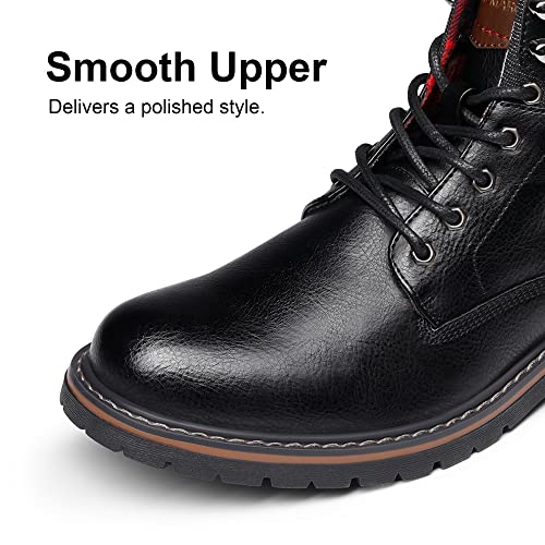 Bruno Marc Herren Motorrad Stiefel Schnürstiefel Klassische Chukka Boots Biker Freizeitschuhe – Bild 3