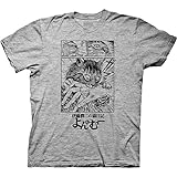 Ripple Junction Junji Ito's Cat Diary: Yon & Mu Mu Biting Adult Crew Neck T-Shirt Officially Licensed 2XL Heather Grey