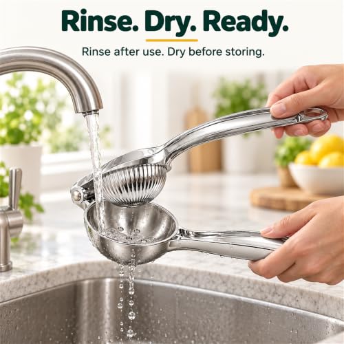 Lemon Squeezer, 304 Stainless Steel Manual Citrus Juicer - image 5