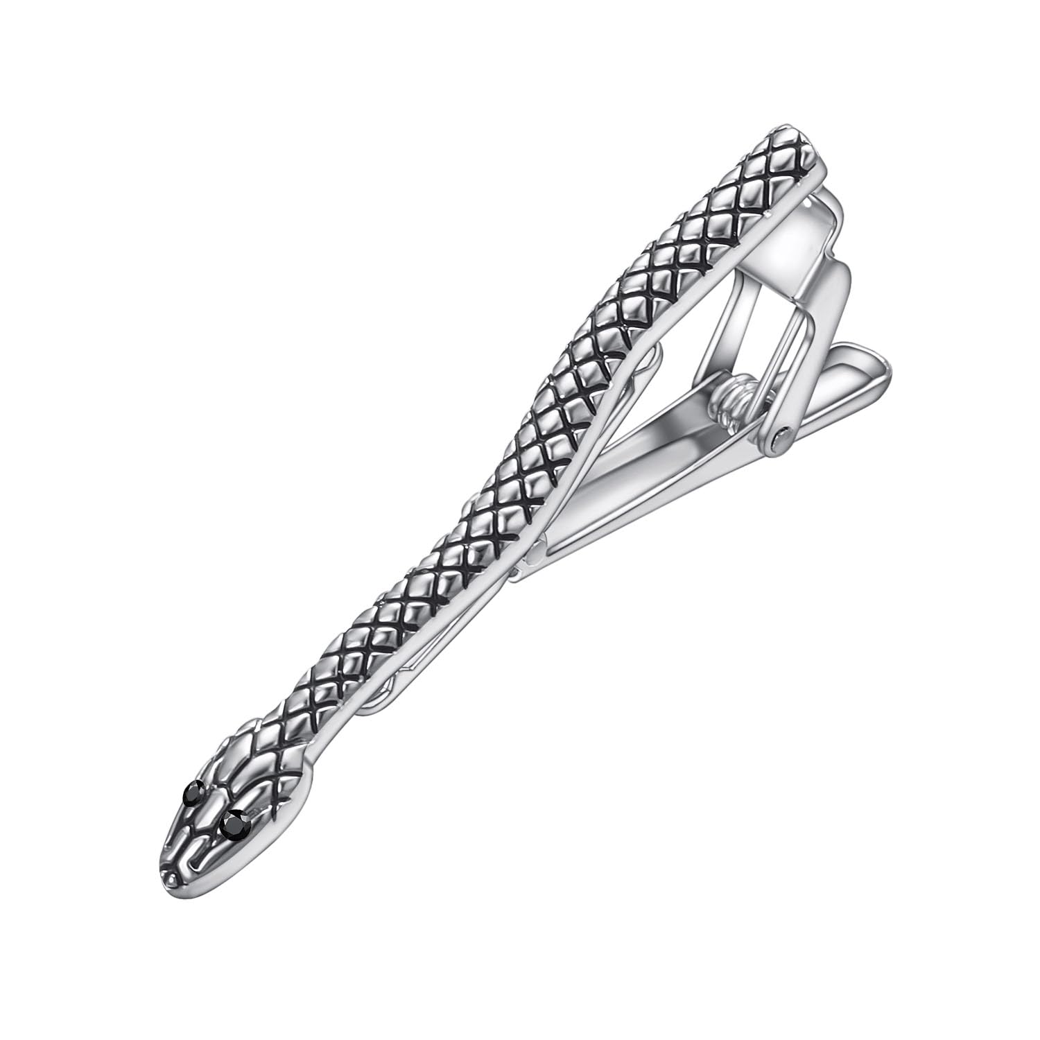 Yoursfs Snake Tie Clips for Men Vintage Stainless Steel Tie Bar Clip Anniversary Business Tie Clip Fashion Jewelry