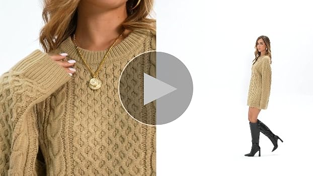 Saodimallsu Womens Oversized Sweaters Chunky Cable Knit