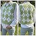 Hyipels Womens Argyle Sweater Vest,V-Neck Knit Sleeveless Plaid Preppy Style Crop Tank Top