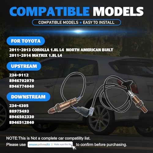 Sensor de Oxígeno 234-9112 para Toyota Corolla 2011-2013 miniatura 2