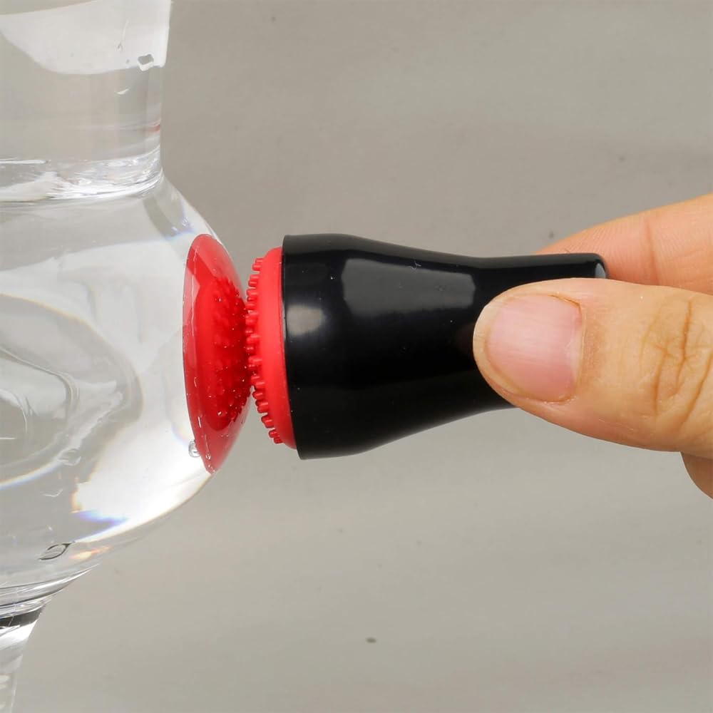 Sarini Piezas de Limpiador de Botellas, Cepillo magnético para Limpieza de Vidrio, Herramienta de Limpieza Interior de Vidrio para Botellas de Vino, Botellas de cerámica, Botellas de Vidrio