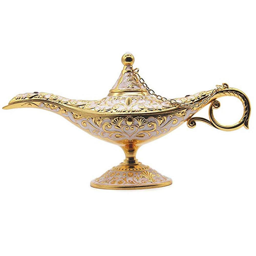 first-mall Collectable Aladdin Magic Genie Lamp (Gold)