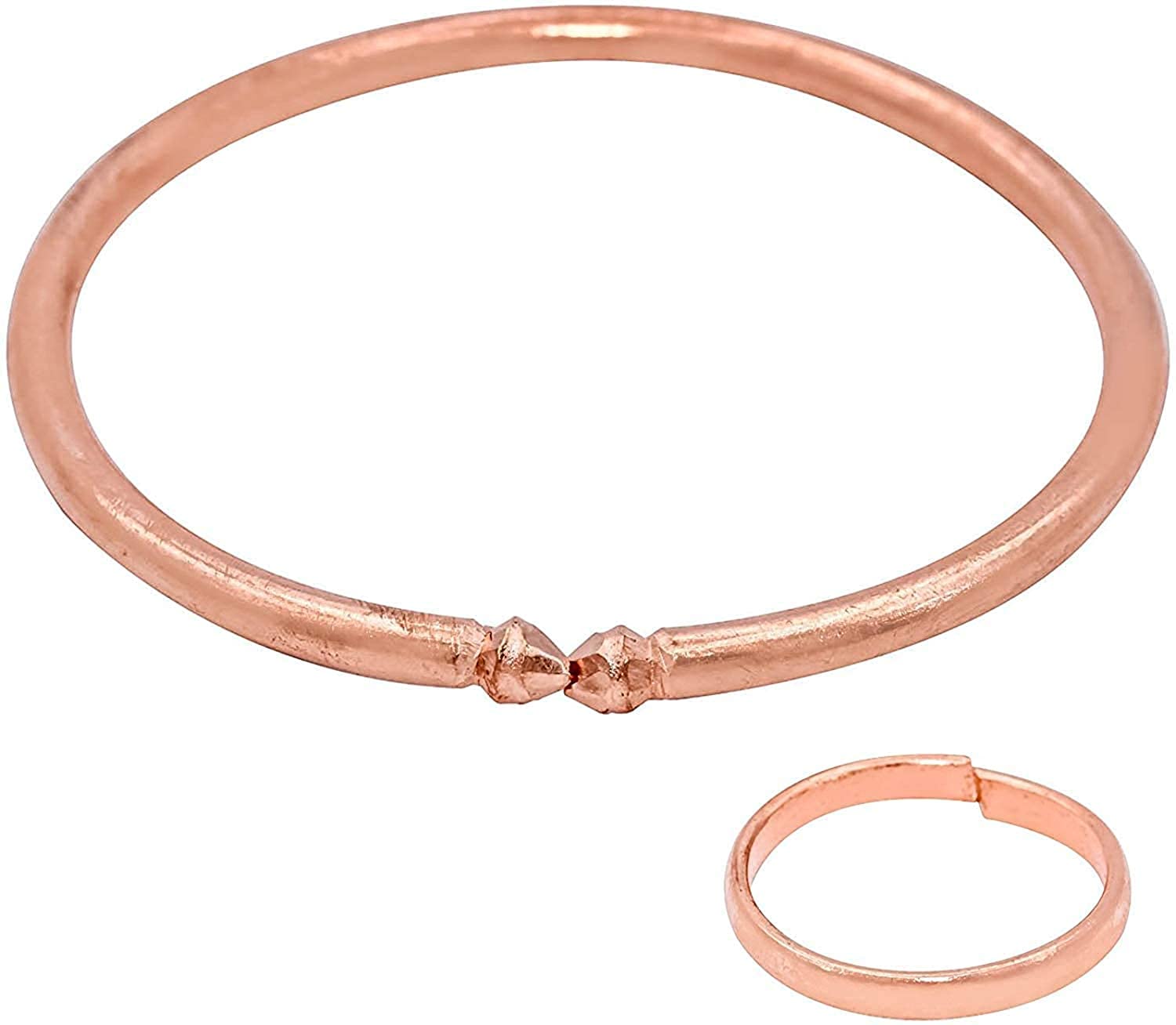AYANSH e-store Copper Adjustable Kada Bracelet Free Size Men & Women (Copper Kada + Copper Ring) (B09SL7MSQJ) Amazon Price History, Amazon Price Tracker