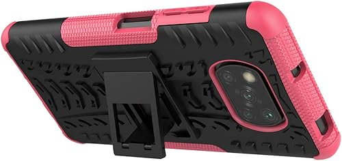 Miniatura 4 de COTDINFOR - Funda para Xiaomi Poco X3 NFC resistente con función atril de grado militar de doble capa protección contra caídas a prueba de golpes y