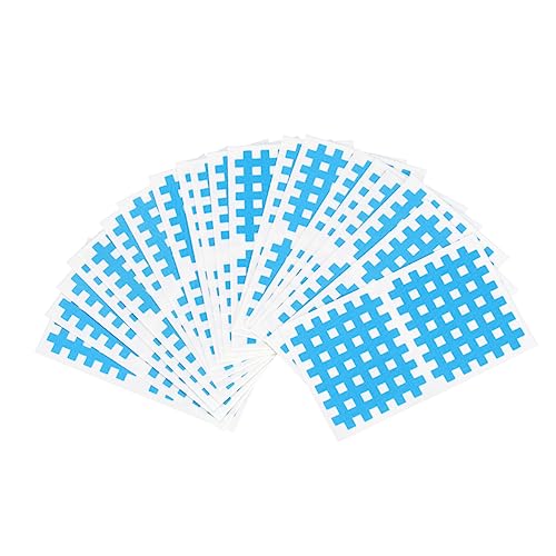 Healeved 20 Sheets Sports Muscle Tape Therapeutic Athletic Tape Adherent Cohesive Tape Adhesive Muscle Fitness Support Tapes Physical Support Tape Breathable Athletic Tape Fitness Tape Blue