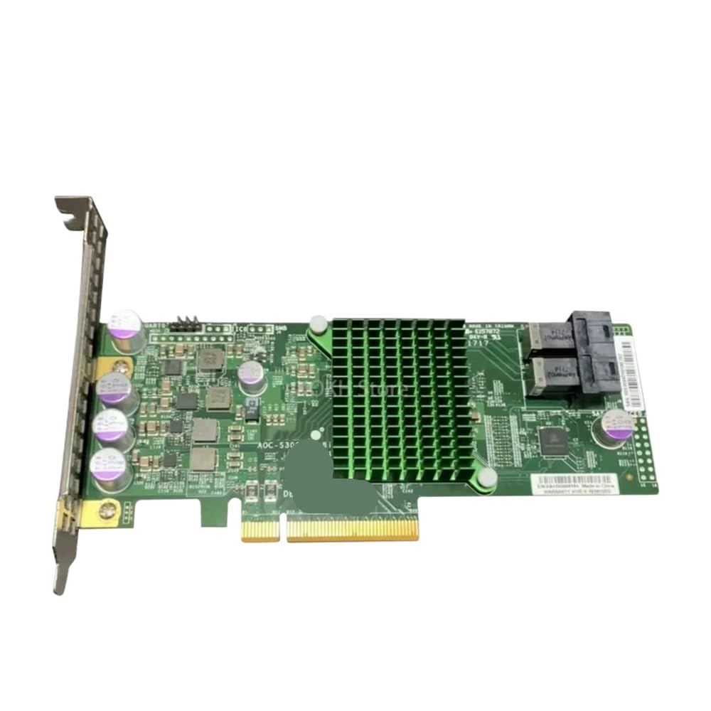 AEUIQM S3008L-L8i SAS3 12G 8-Port Internal PCIe X8 3.0 IT IR SATA SAS HBA RAID Controller 3008 Compatible with Hard Disk Array Card(IR Mode)