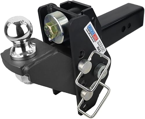 Shocker 20K Impact Max - Soporte de bola elevada, altura de 5 pulgadas a caída de 3 pulgadas, se adapta a enganche de 2-12 pulgadas, tiene bola de 2