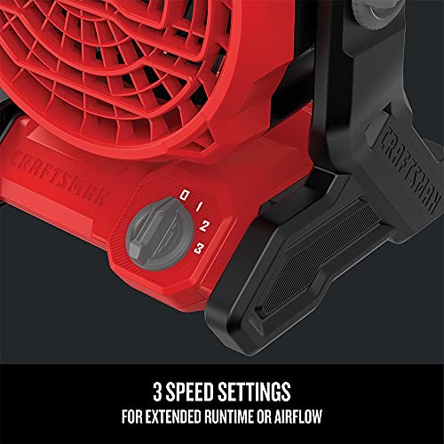 Image of CRAFTSMAN 20V MAX* Cordless Fan, Tool Only (CMCE001B), Red
