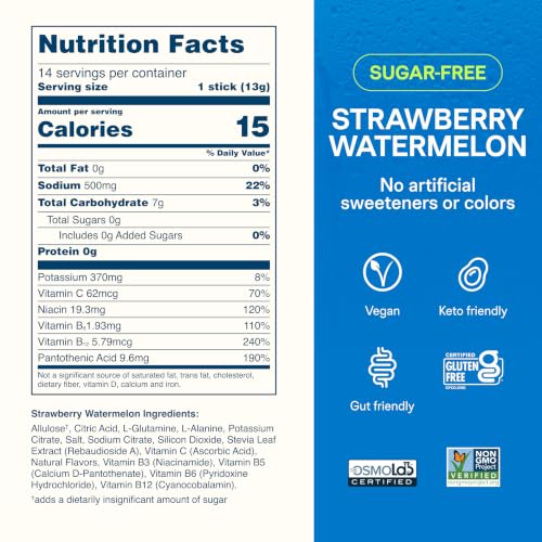 Liquid I.V. Sugar Free Electrolytes, Strawberry Watermelon, 14 Count - Image 2