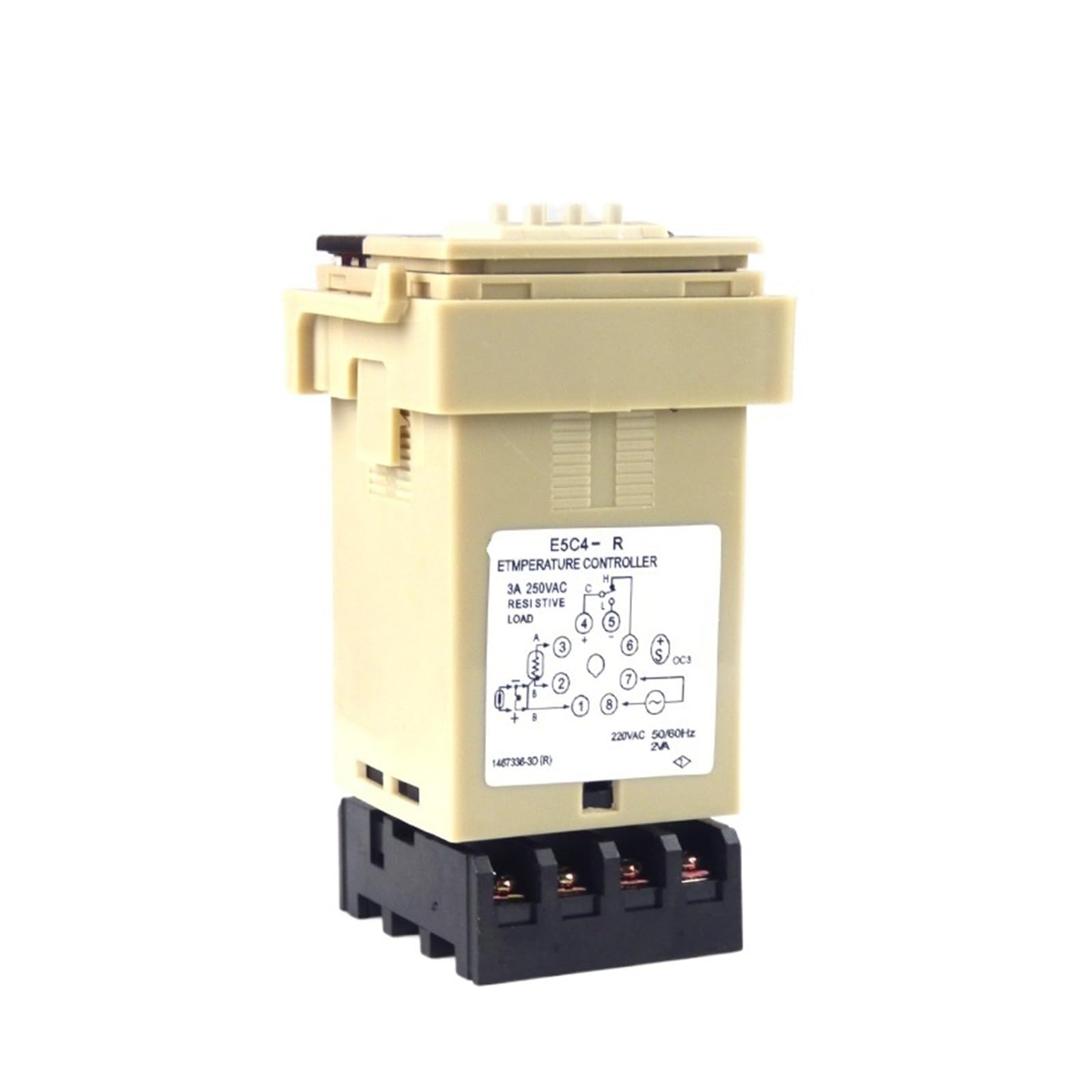 Controlador E5C4-R digital con cubierta frontal para control de temperatura industrial 3