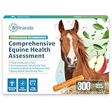 5Strands Equine Health Test, Food Intolerances, Environmental & Heavy Metal Sensitivities, Nutritional Imbalances, 307 Total Items, Horse Health Check, for All Ages and Breeds, Results in 4 Days