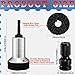 BBTO Wheel Hub Cleaning Tool Kit Wheel Stud Cleaner Brake Hub Resurfacing Kit Includes 9 Pads with Holder and Adapter, Quick Rust Removal Fits Power Drill or 1/2